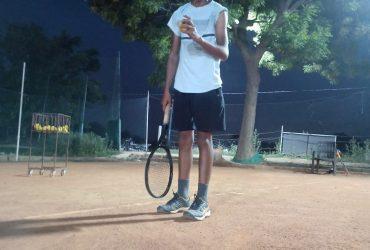 Krishna Sharrma young lawn tennis player in Ghaziabad