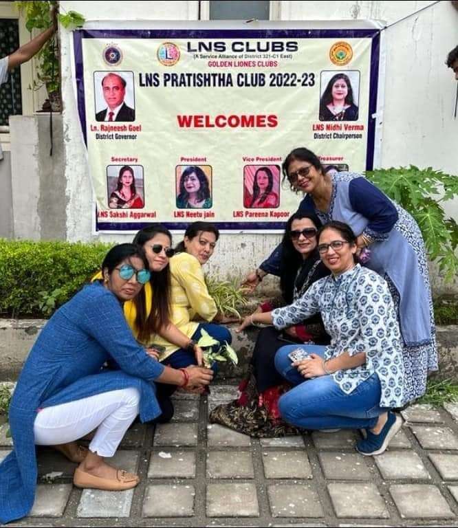 Sanitary pad distribution camp